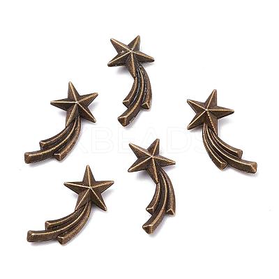 Zinc Alloy Cabochons PALLOY-WH0036-23AB-1-1