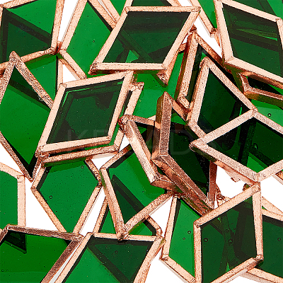 30Pcs Colored Glass Mosaic Tiles DIY-OC0009-43B-1