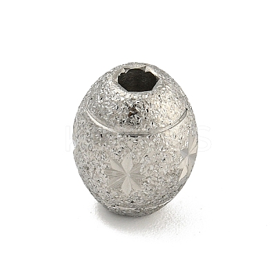 Non-Tarnish 304 Stainless Steel Textured Beads STAS-A091-05B-P-1