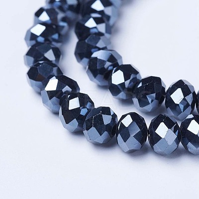 Electroplate Glass Beads Strands EGLA-A044-P3mm-A18-1