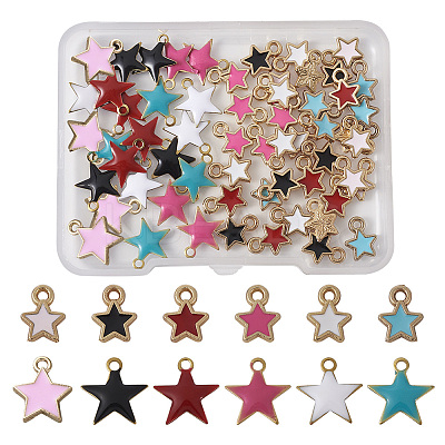Alloy & Brass Enamel Charm Sets ENAM-TA0001-10-1