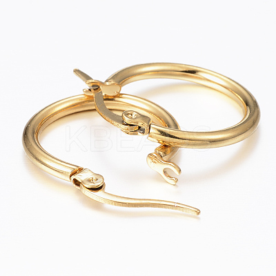 304 Stainless Steel Hoop Earrings EJEW-H344-02-1