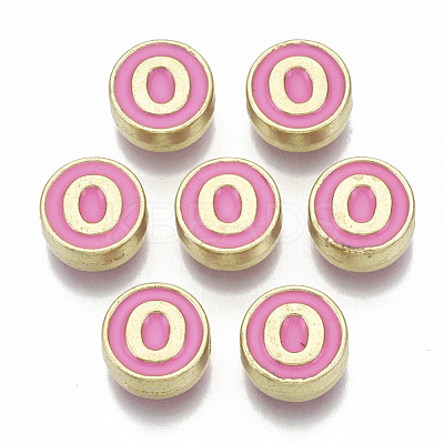 Alloy Enamel Beads ENAM-S122-028O-NR-1