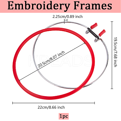 Spring Tension Embroidery Hoops TOOL-WH0159-50A-1