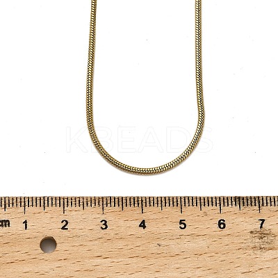 1.5MM 304 Stainless Steel Round Snake Chain Double Layer Necklaces for Women Men LS-NJEW-Q028-02G-1
