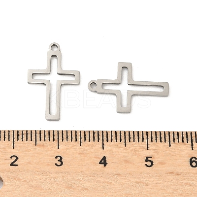 Hollow 201 Stainless Steel Laser Cut Pendants STAS-P428-11P-1