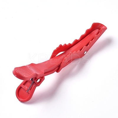Plastic Alligator Hair Clips OHAR-WH0016-09A-1