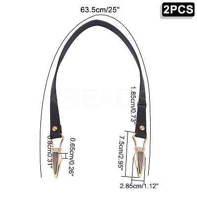PU Leather Handbag Straps FIND-WH0005-26LG-1