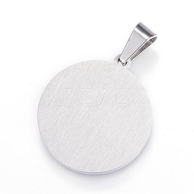 Feng Shui 304 Stainless Steel Pendants STAS-D161-08P-1