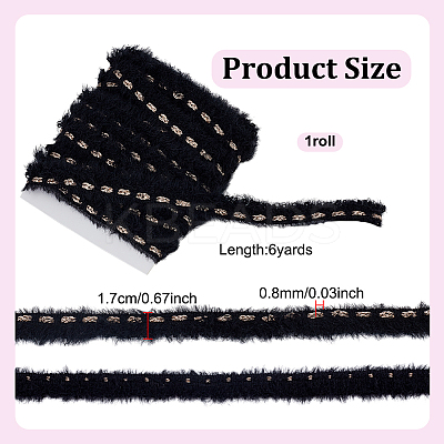 6Yards Polyester Marten Hair Ribbon OCOR-NB0002-19A-1
