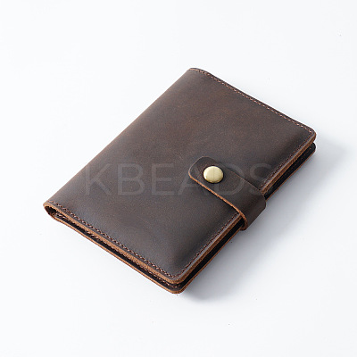 Rectangle Leather Travel Passport Wallet Cover AJEW-WH20007-05B-1