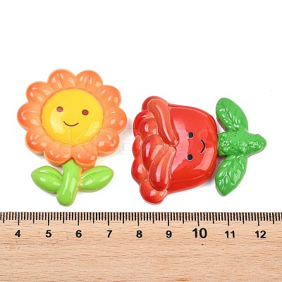 Opaque Resin Cabochons CRES-I051-03-1