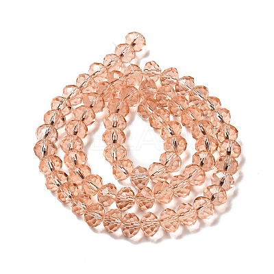 Handmade Imitate Austrian Crystal Faceted Rondelle Glass Beads X-G02YI0N2-1