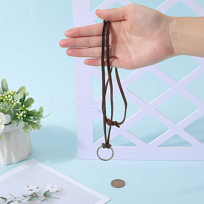 Alloy Cowhide Leather Cords Neck Cord AJEW-WH20004-31A-1