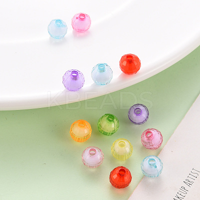 Transparent Acrylic Beads TACR-S152-21E-1