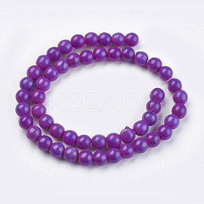 Synthetic Turquoise Beads Strands X-TURQ-G106-8mm-02O-1