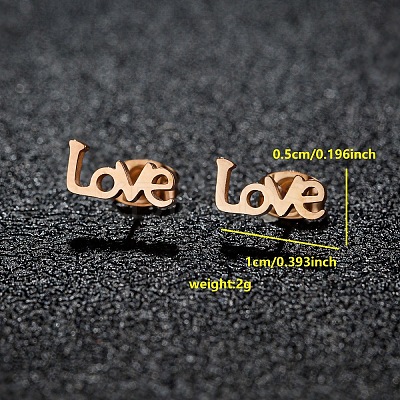 201 Stainless Steel Stud Earrings FS-WGB18B1-07-1