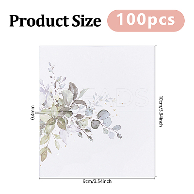 Rectangle Paper Table Place Cards AJEW-WH0752-125B-1