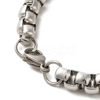 202 Stainless Steel Box Chain Necklaces STAS-A100-18G-1