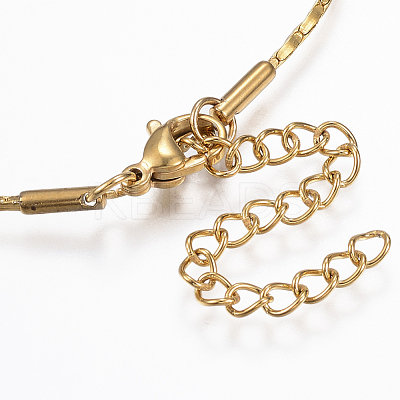 304 Stainless Steel Boston Link Chain Bracelets X-BJEW-K172-26G-1