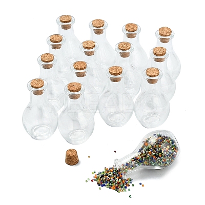 15Pcs Glass Bottle for Bead Containers AJEW-YW0001-53A-1