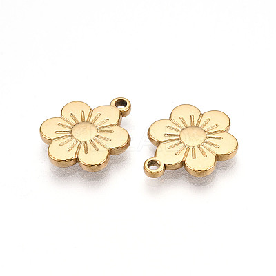 304 Stainless Steel Pendants STAS-N109-03G-1