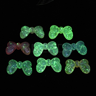 Transparent Luminous Acrylic Beads MACR-D024-36-1