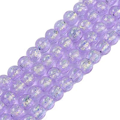Handmade Foil Lampwork Beads Strands FOIL-K003-06A-1