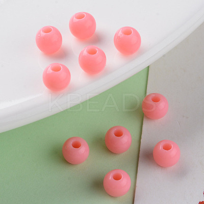 Opaque Acrylic Beads X-MACR-S370-C6mm-A04-1