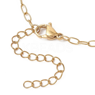 2.5MM Brass Cable Chain Slider Necklace Making AJEW-JB01545-04-1