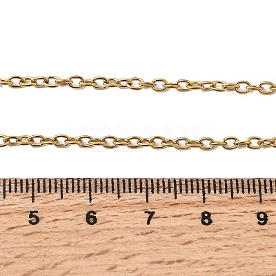 304 Stainless Steel Cable Chain Necklaces STAS-O053-06G-1