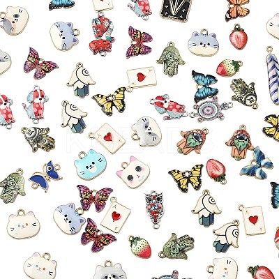 Alloy Enamel Pendants ENAM-XCP0001-50-1-1