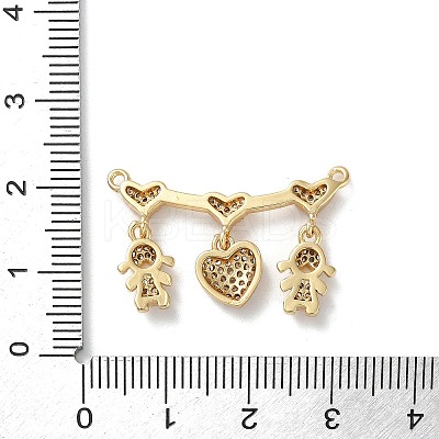 Brass Pave Cubic Zirconia Pendants KK-M287-05G-B-1