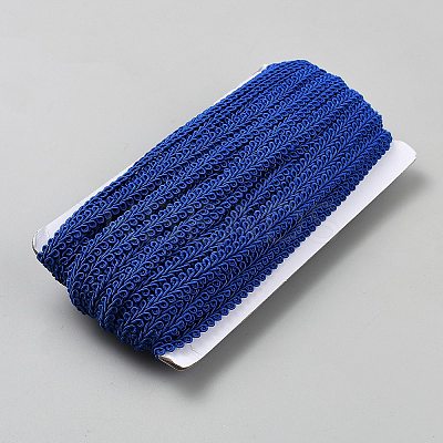 25M Polyester Braided Lace Trim OCOR-WH0082-300C-1
