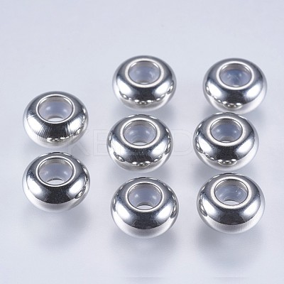 202 Stainless Steel Beads A-STAS-F145-06P-F-1