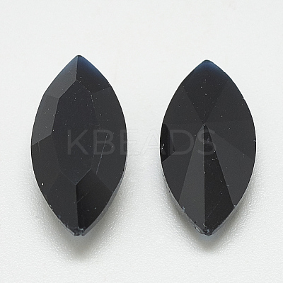 Pointed Back Glass Rhinestone Cabochons RGLA-T083-7x15mm-02-1