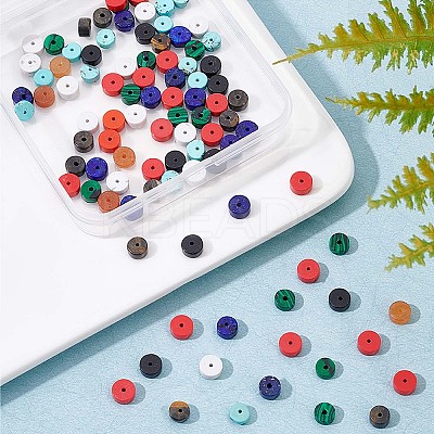 160Pcs 8 Style Natural & Synthetic Mixed Gemstone Beads G-NB0003-43-1