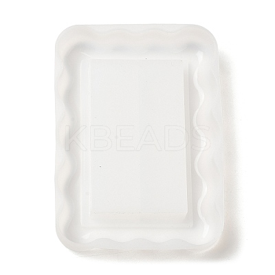 Rectangle DIY Quicksand Serving Tray Silicone Molds DIY-G109-05C-1