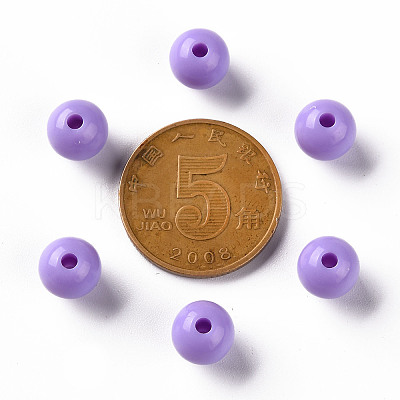 Opaque Acrylic Beads X-MACR-S370-C8mm-A32-1