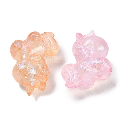 Luminous Transparent Acrylic Beads LACR-U001-09-1