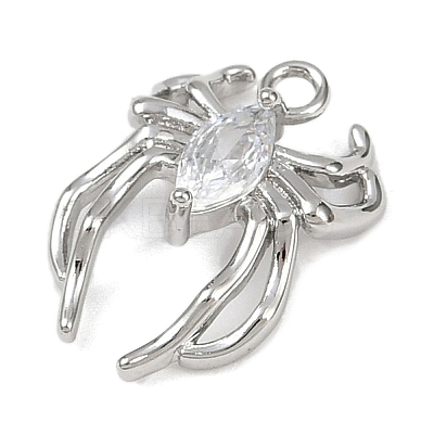 Brass Pave Clear Cubic Zirconia Pendants LS-KK-L238-02P-1