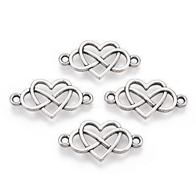 Tibetan Style Alloy Connector Charms TIBE-YWC0001-01AS-1