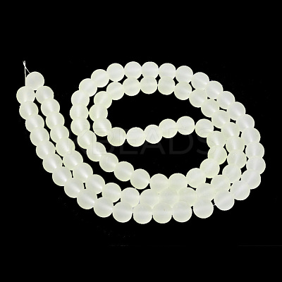 Baking Paint Transparent Glass Bead Strands GLAA-S031-10mm-23-1