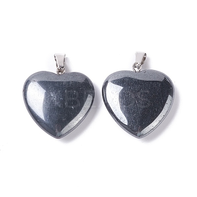 Synthetic Non-magnetic Hematite Pendants G-G956-B50-FF-1