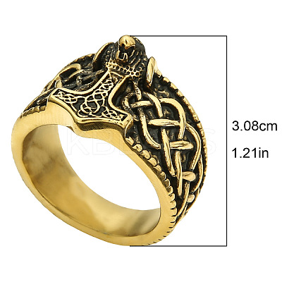 Viking 304 Stainless Steel Finger Rings for Men FS-WGB3F16-09-1