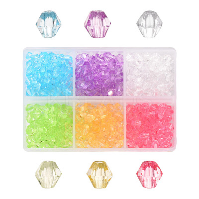 Transparent Acrylic Beads TACR-YW0001-6MM-01-1