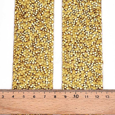 Glitter Resin Hotfix Rhinestone(Hot Melt Adhesive On The Back) OCOR-TA0002-03-01-40mm-1