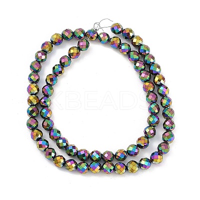 Electroplated Synthetic Non-magnetic Hematite Beads Strands G-H072-B01-01B-1