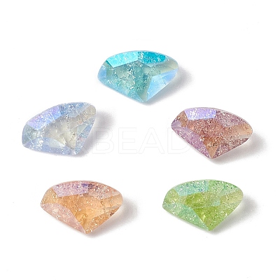 Crackle Moonlight Style K9 Glass Rhinestone Cabochons RGLA-J022-B-IO-1