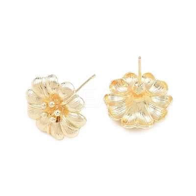 Brass Stud Earrings for Women KK-CBA866A-09G-1
